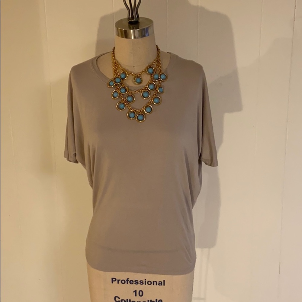 Vince grey dolman short sleeve tee